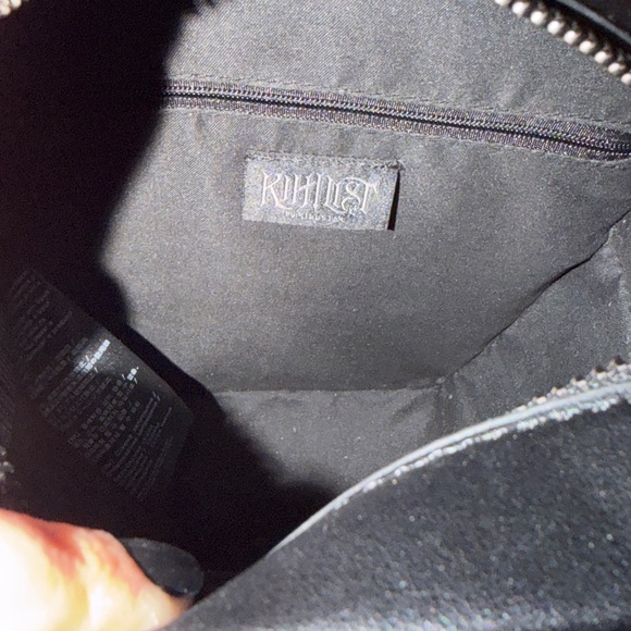 Killstar Nexus Black Crescent Moon Coffin Shaped Backpack | Like New - Picture 9 of 9